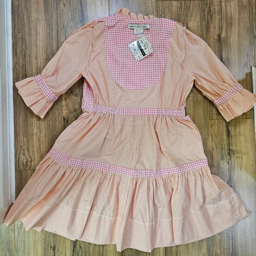 Gretchen Scott Teardrop - Stripe wash & wear dress, size S - Picture 8 of 12